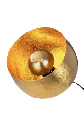 Produktbild von Casablanca Bodenleuchte, rund, "Meteo", Metall, goldfarben, , H. 25 cm, D. 25,5 cm 53236