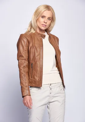 Produktbild von Maze Lederjacke Marcie Damen cognac 3XL