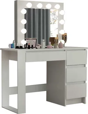 Produktbild von Schminktisch Mit Spiegel Mit Beleuchtung 12X Led Betil