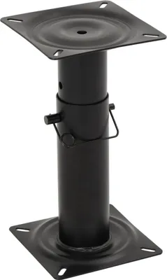 Image de vidaXL Plate-forme de siège de bateau pivotant à 360° réglable en acier