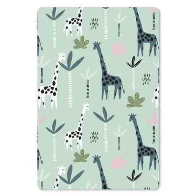 Produktbild von MuchoWow® Mauspad Mousepad Giraffe - Baum - Grün 18x27 cm - Mousepads - Maus Mat - Pad - Mausunterlage