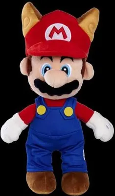 Image de Figurine en peluche Super Mario Tanuki Mario 30 cm