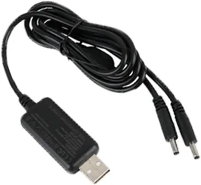 Produktbild von USB-Kabel mit Spannungswandler von 5 V auf 8,4 V, Dual-Ladekabel – Netzteil mit 3,5 x 1,35 mm DC-Stecker