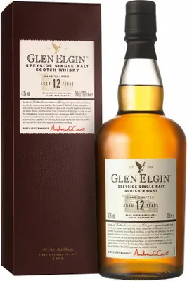 Obrázok produktu pre Glen Elgin Speyside 12 Years / Jahre, Single Pot Malt, Whisky, škótska, Alkohol, Alkoholický nápoj, fľaša, 43%, 700 ml, 550298