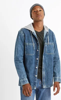 Produktbild von Celio Caoris Jeanshemd mit Kapuze 1113361__S