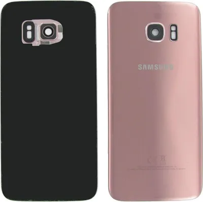 Produktbild von Original Samsung Galaxy S7 Edge SM-G935F Akkudeckel Backcover Pink Guter Zustand