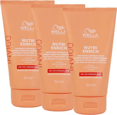 Produktbild von Wella Invigo Nutri Enrich 3 x 150 ml wärmende Haarmaske Set