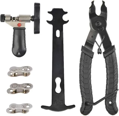 Imagen del producto de Herramienta de reparación de bicicletas 9 en 1, herramienta para cadenas, kit de reparación de cadenas de bicicleta