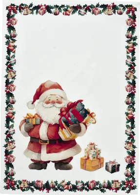 Produktbild von Sander - Geschirrtuch Weihnachten - Happy Santa 50x 70cm, Baumwolle