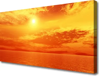 Produktbild von Tulup Leinwand-Bilder 100x50 Wandbild Canvas Kunstdruck Sonne Meer Landschaft