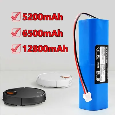 Obrázek produktu pro Baterie pro XiaoMi Roidmi Eve Plus Lydsto R1 5200mAh 14,4V Li-ion baterie pro XiaoMi Viomi S9 Lydsto R1 Viomi VXVC07-JG, VXVC11, VXVC12, VXVC13, VXVC14, VXVC15, 1A, 1C, 1X
