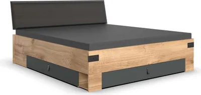 Produktbild von Wimex Stockholm Stauraumbett Graphit/Oak