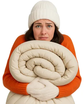 Produktbild von Textom Winterdecke 160x200 cm Warme Natürliche Schafwolle