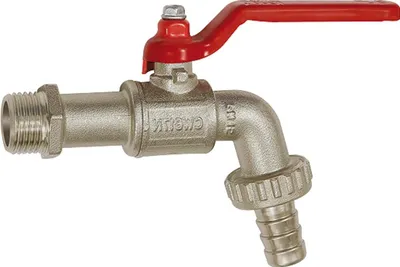 Produktbild von Riegler Kugelauslaufhahn, Messing vernickelt, G 1/2 AG, DN 15