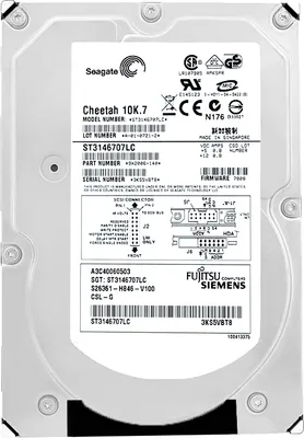 Image de Disque dur Fujitsu ST3146707LC 146GB 10000Rpm SCSI 80PIN 3,5" pouces A3C40060503