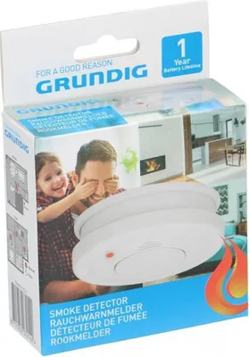 Produktbild von 5 x Grundig Rauchmelder SET mit Batterie Feuermelder Rauchwarnmelder