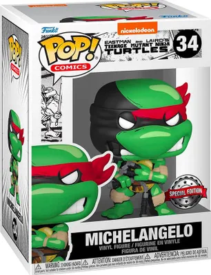 Immagine prodotto di Statuetta Funko POP Teenage Mutant ninja Turtles 34 Michelangelo Special Edition