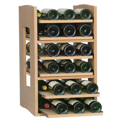 Produktbild von CAVICASE Standard Element mit 6 Gleitregalen Set besteht aus:, Holz, Braun