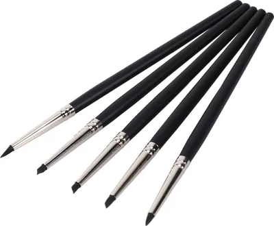 Produktbild von Tonskulpturenmodellierstift, langlebige zuverlässige Silikonkautschuk -Shaper -Silizium -Farbschaperbürsten tragbar