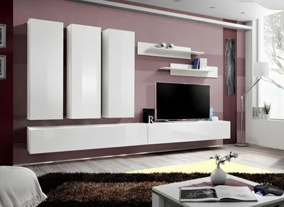 Produktbild von Wohnwand Komplett Holzmöbel Designer Wohnzimmermöbel Luxus Wandschrank