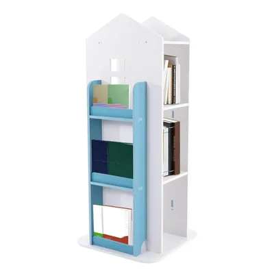 Produktbild von Bücherregal Kinder  Kinderregal  360° drehbares Bücherregal   blau