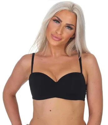 Produktbild von Damen BH mit abnehmbaren Trägern gepolsterten Cups, Schwarz-80-C