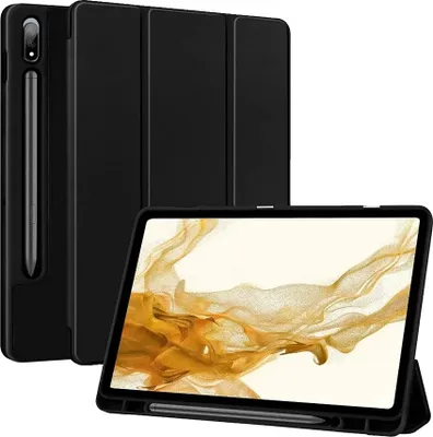 Image de Étui pour tablette, antichoc, antipoussière, noir, Tab S8Ultra