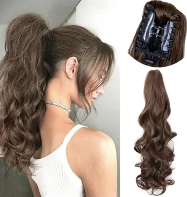 Produktbild von Predlžovanie do hnedého chvosta - Clip-in predlžovanie vlasov - Predlžovanie do brazílskeho chvosta - Predlžovanie vlasov - Príčesok - 45 cm
