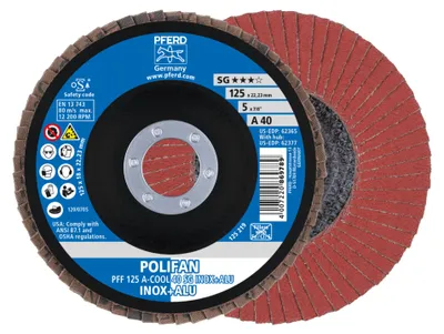 Produktbild von PFERD 67654125, 12,5 cm, 2,22 cm, 12200 RPM, 40 g, 10 Stück(e)