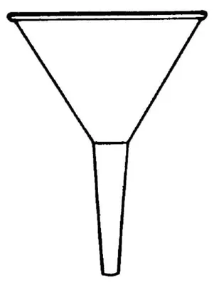 Polypropylen-Trichter, transparent, 75 mm Ø, 108 mm Länge