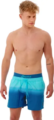 Produktbild von BECO the world of aquasports Badeshorts BEactive Swim Shorts mit coolem Farbverlauf hellblau-dunkelblau 2XL