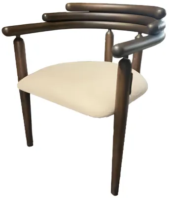 Image de Chaise confortable avec assise moelleuse et structure en bois élégante