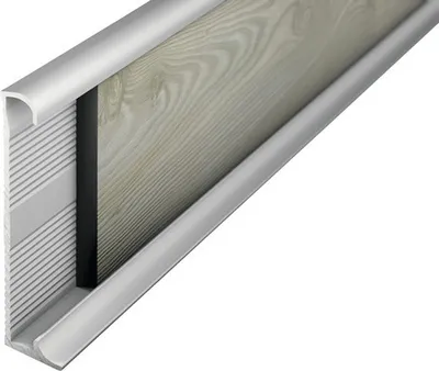 Produktbild von Prinz Sockelleiste Alu silber ungelocht 11x60x2700 mm