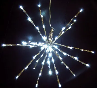 Produktbild von LED Meteorstern 64er kaltweiß 30cm innen-außen BA11281