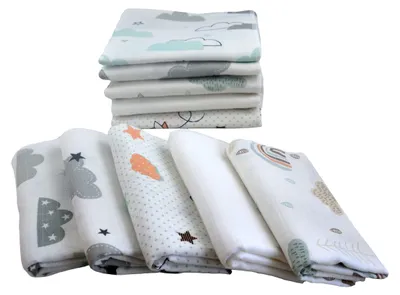 Produktbild von Mulltücher Spucktücher Mullwindeln Baby Baumwolle