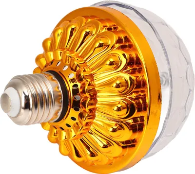 Obrázok produktu pre LED RGB rotujúca lampa, farebná žiarovka na párty, do domácnosti, na oslavy narodenín, zlatá lampa (6 farieb)