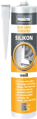 Produktbild von Primaster Bau und Fenster Silikon weiß 310 ml