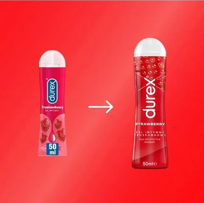 Produktbild von Durex Play, 50 ml, Gleitmittel auf Wasserbasis, Erdbeere