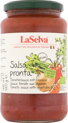 Produktbild von LaSelva  Salsa Pronta, Tomatensauce mit Gemüse, 520 g