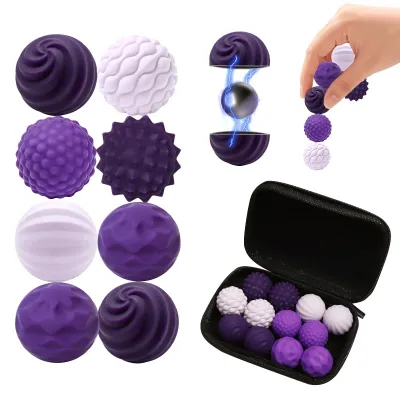Productafbeelding van Set van 12 Magnetische Fidget Speelgoed in Paars