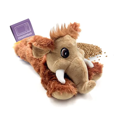 Produktbild von Habibi Plush Classic Wärmetier Mammut Kuscheltier Wärmekissen Wärmflasche