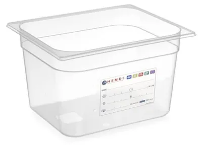 Produktbild von HENDI Aufbewahrungsbehälter PP Gastronorm 1/2 200 mm HACCP