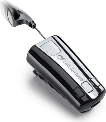 Immagine prodotto di CELLULARLINE Cellularline Roller Clip Classico Auricolare Bluetooth® mono a forma di capsula con cavo retrattile e clip di fissaggio