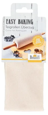 Immagine prodotto di Birkmann Easy Baking Teigrollenbezug, Teigrollen Bezug, Baumwollbezug, Teigrollenüberzug, Baumwolle, 429239