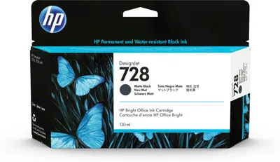 Image de HP 728      Mattschwarz         Tintenpatrone 130ml