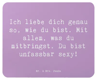 Produktbild von Mr. & Mrs. Panda Mousepad Spruch Sinnlichkeit lieben - Lavendeltraum - Geschenk, Motivation, laptop mauspad, Gefühl, Zitat, computer, mousematte, Wohlbefinden, Tiefe