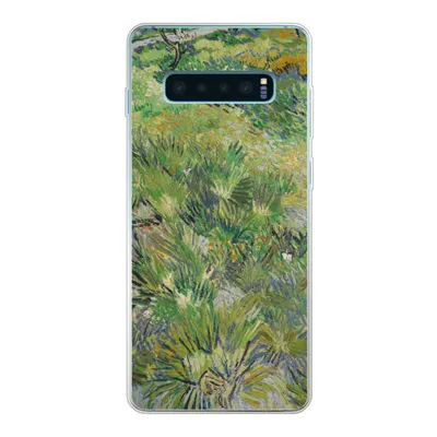 Produktbild von MuchoWow® Handyhülle Schutzhülle Hülle für Samsung Galaxy S10 Plus Grasige Wiese mit Blumen und Schmetterlingen - Vincent van Gogh Silikon Softcase Handy Hülle - Schutzhülle
