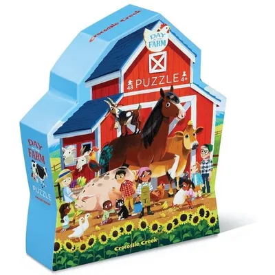 Obrázok produktu pre Krokodíl Creek Puzzle Deň na farme - 48 dielikov