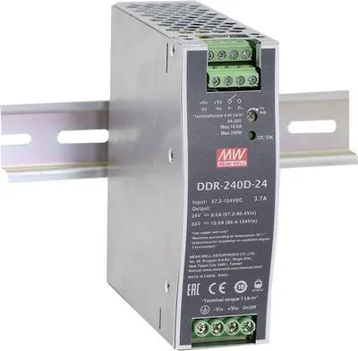 Obrázek produktu pro MEAN WELL DDR-240B-24 Napájecí zdroj a měnič napětí 240 W (DDR-240B-24)