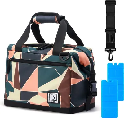 Produktbild von Brisby Kühltasche – Lunchtasche – 12 l – 4-lagige Isolierung – Abstrakte Farben